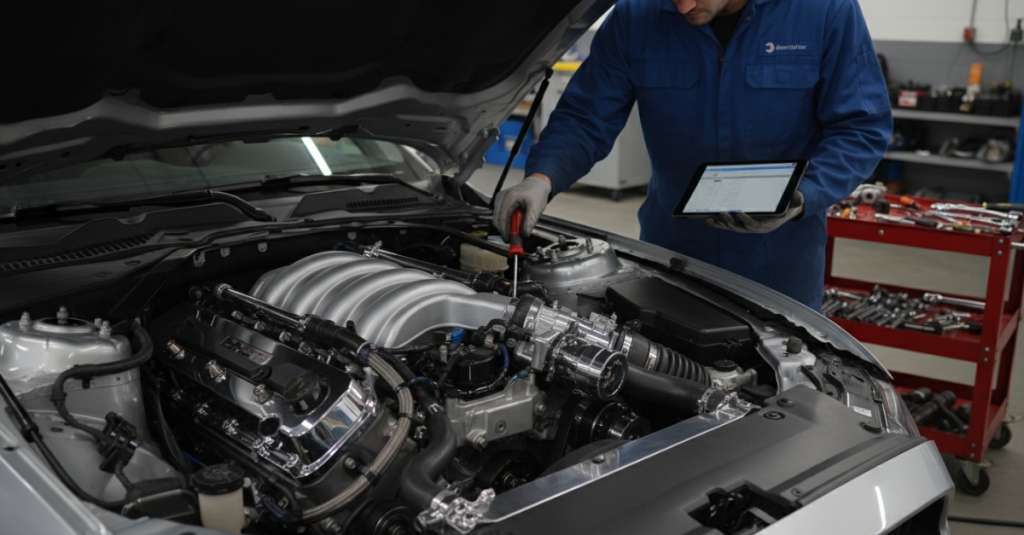 Comprobación de motor, escáner y prueba dinámica